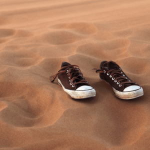 Empty shoes